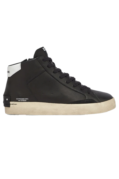 Crime London Distressed High Mid Sneaker