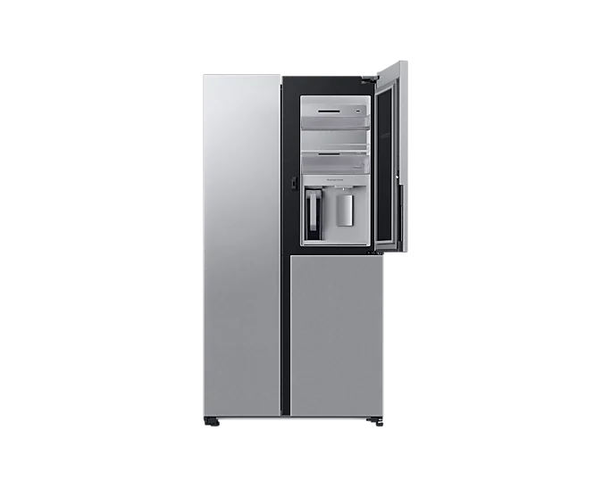 SAMSUNG-Side by Side Fridge with Beverage Centre™, Clean Steel-RH69B8940SL/FA