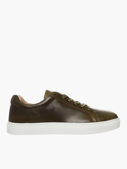 Polo Olive Classic Leather Sneakers