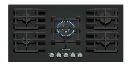 Siemens iQ500 90cm Black Tempered Glass Gas Hob – EP9A6QI40M