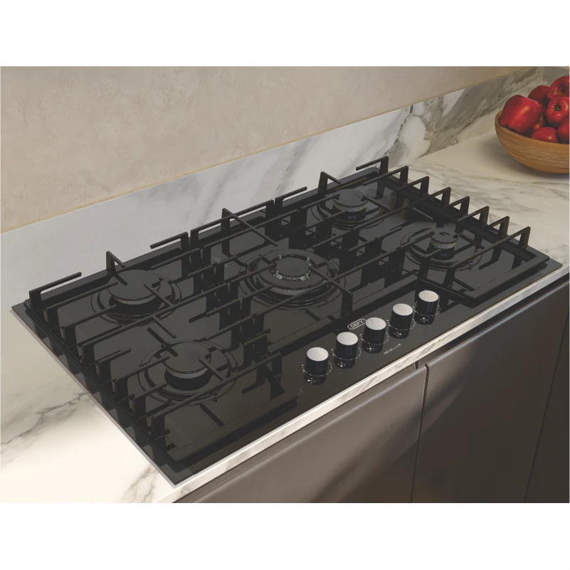 Defy 90cm 5Burner Gas On Glass Hob - DHG931