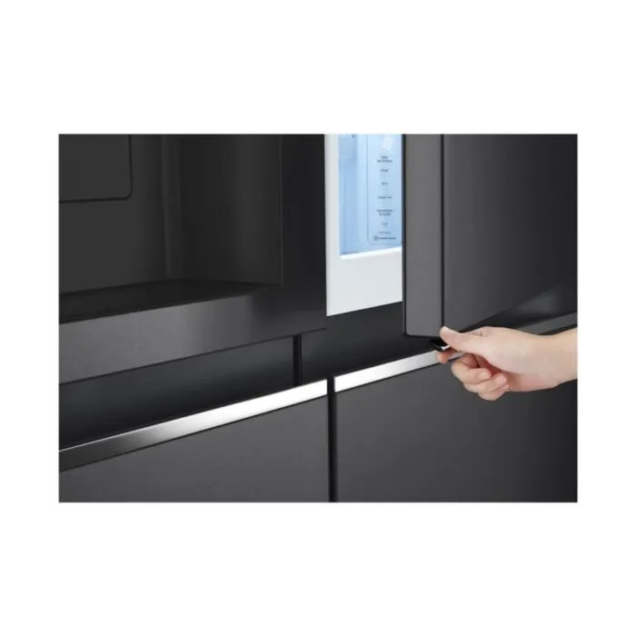 LG 674l Black Door-in-Door Non Plumbed Side by Side Fridge - GC-J257SQ2W