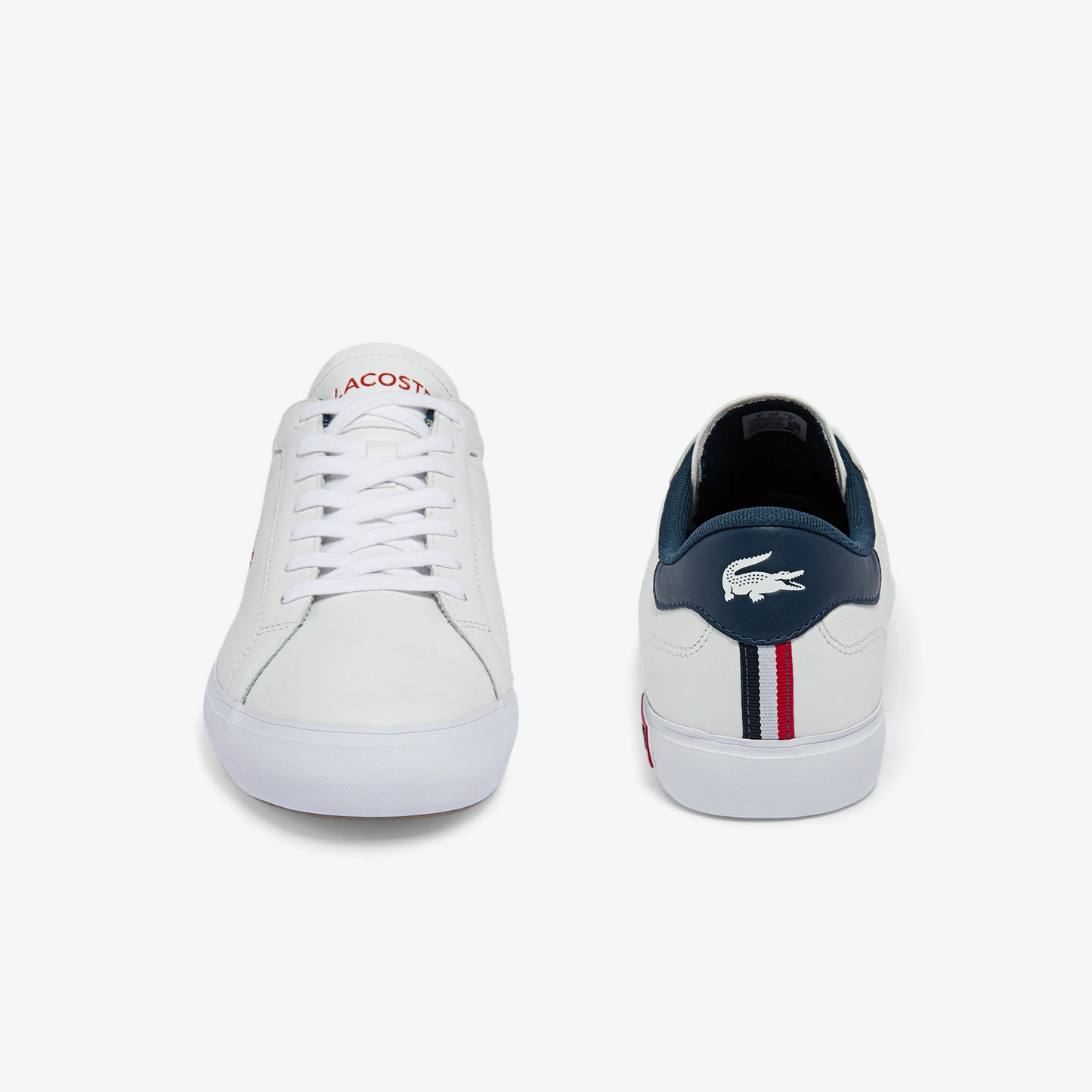 LACOSTE-Men's Powercourt Leather Tricolour Trainers