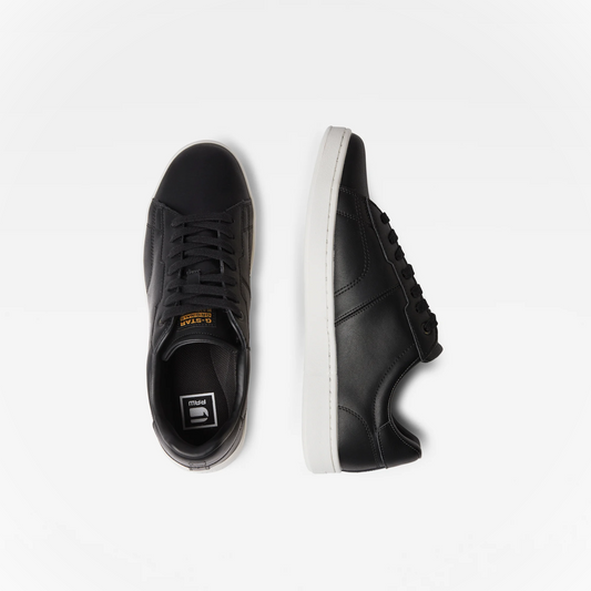 G-STAR RAW  CADET LEATHER SNEAKERS BLACK