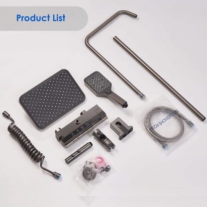 Piano Shower LED Light&Temperature Display