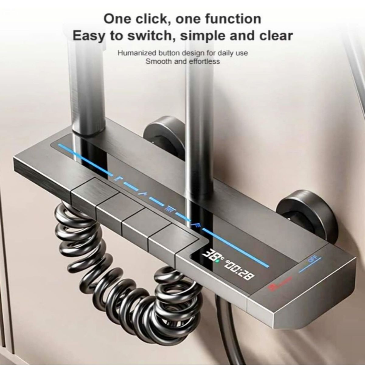 Piano Key Shower Set