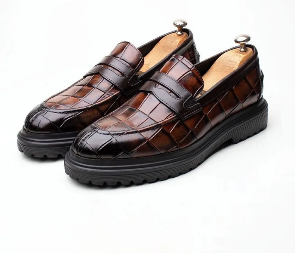 LIZZIO-Brown Belleza Leather Loafer