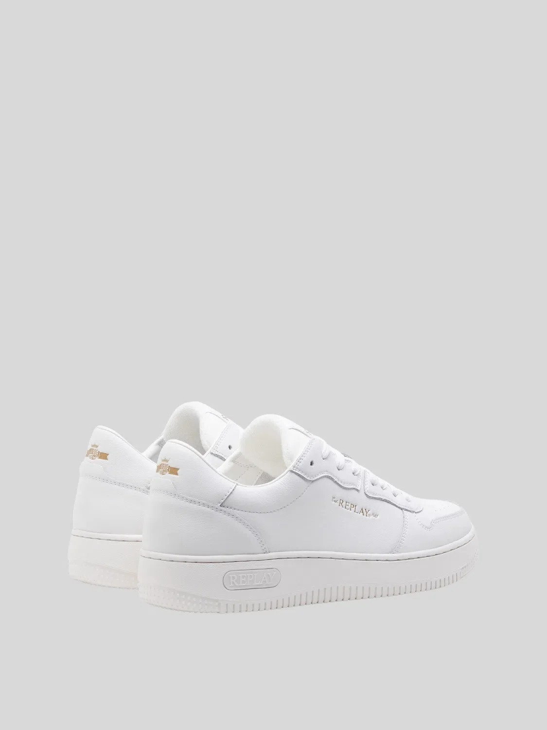 Replay  Epic M Base Block White Sneakers