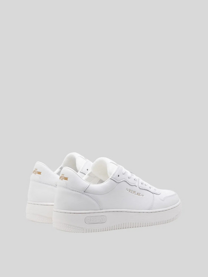 Replay  Epic M Base Block White Sneakers