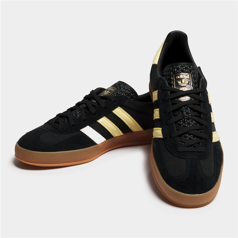 adidas Originals Men's Gazelle Black/Yellow Sneaker