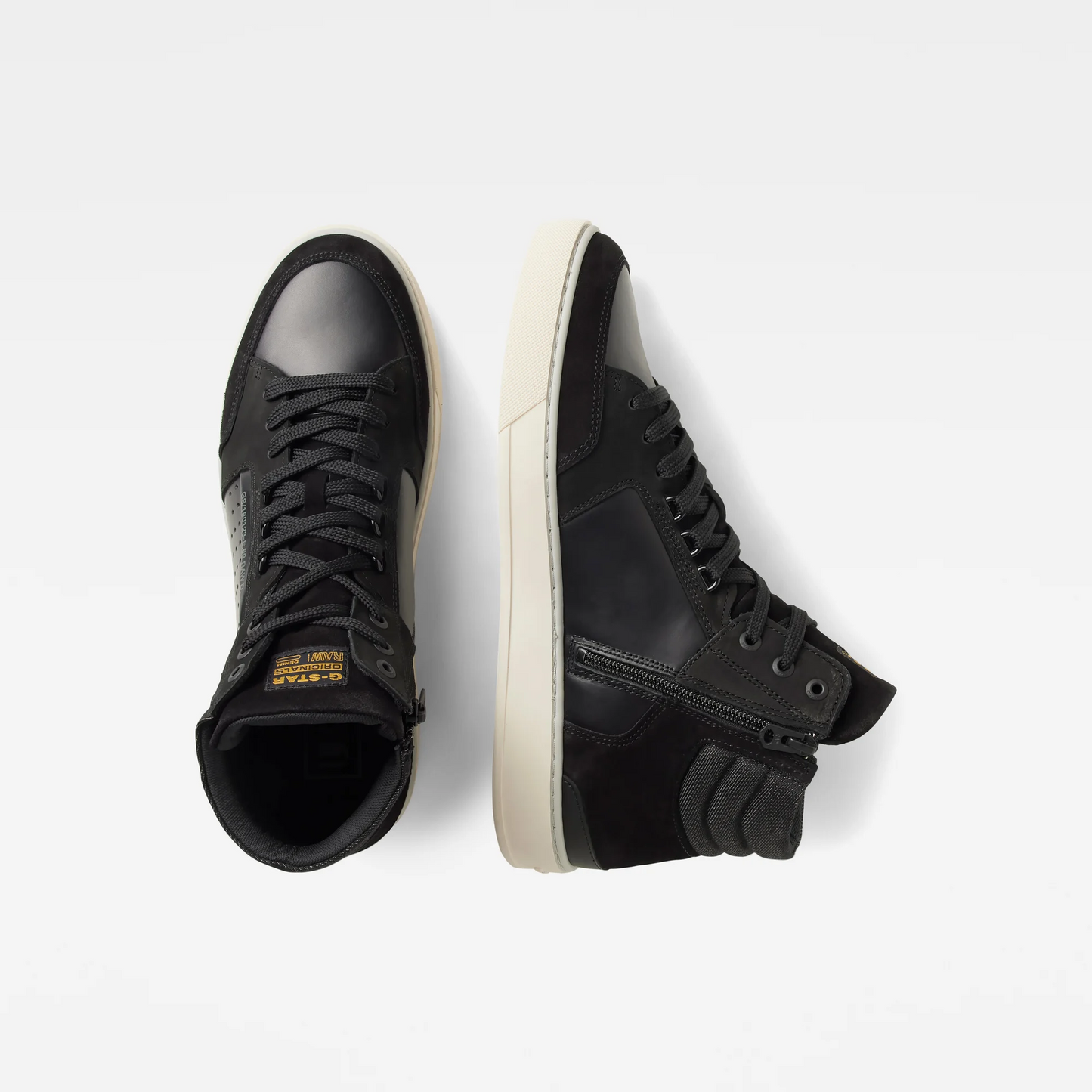 G-STAR RAW RAVOND II MID LEATHER SNEAKERS