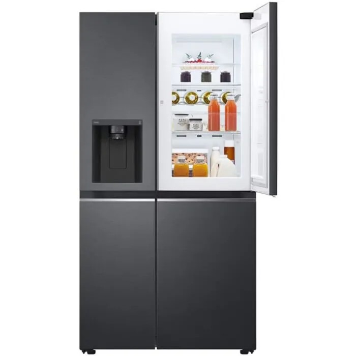 LG 674l Black Door-in-Door Non Plumbed Side by Side Fridge - GC-J257SQ2W