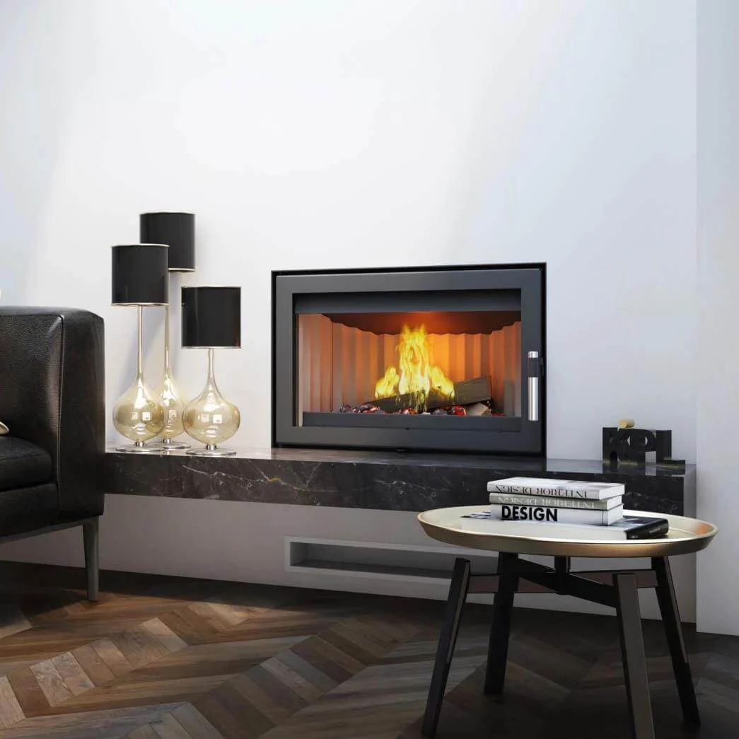 Kratki - JAS Built-In Fireplace, 10kW + Convection Box