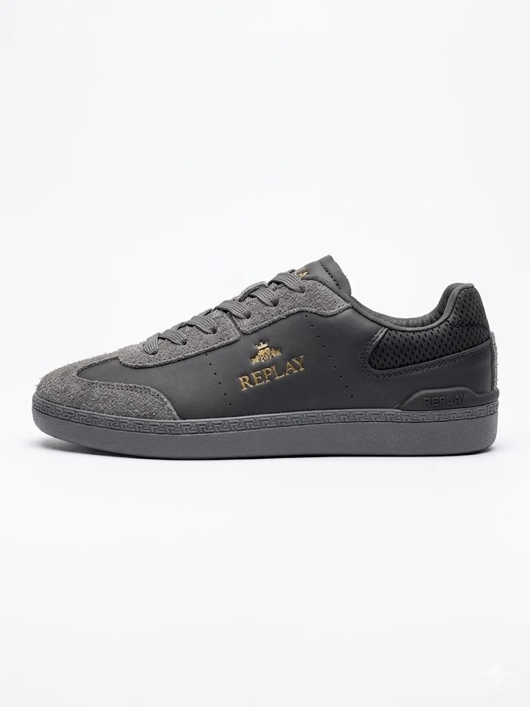 Replay Pyper Tonal Men’s Sneakers – Dark Grey