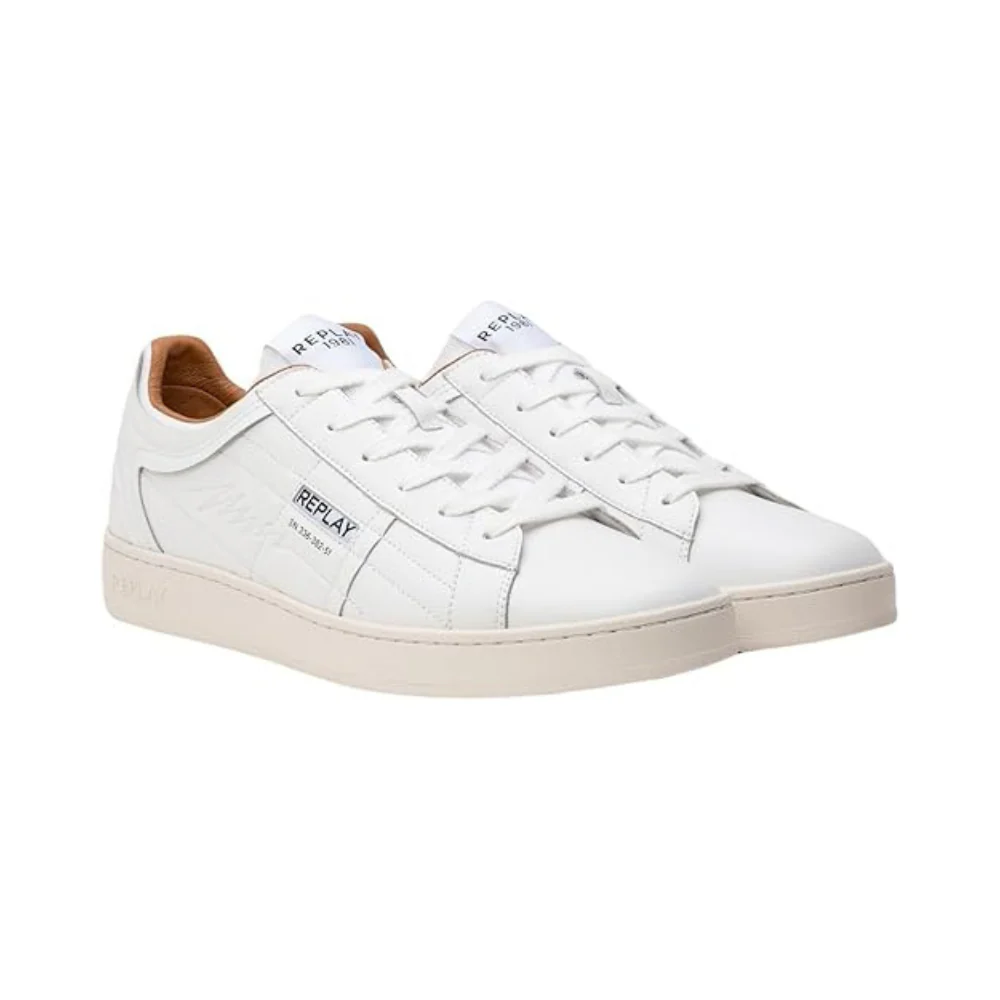 Replay Mens Smash Pro Lavy Shoes White