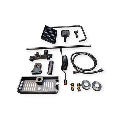 1.5M Adjustable Shower Faucet With Soap Dish Set