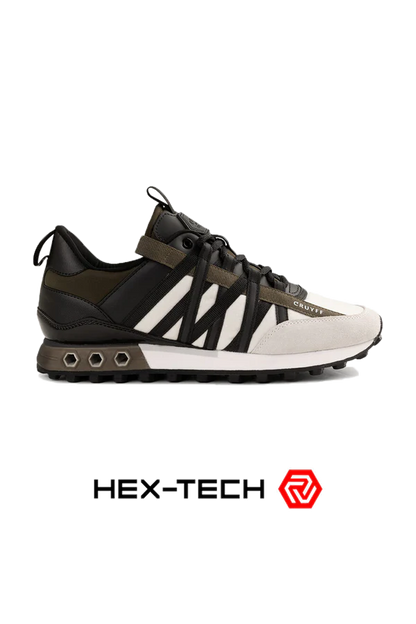 Cruyff Fearia Hex-Tech Sneaker in Off-White/Olive