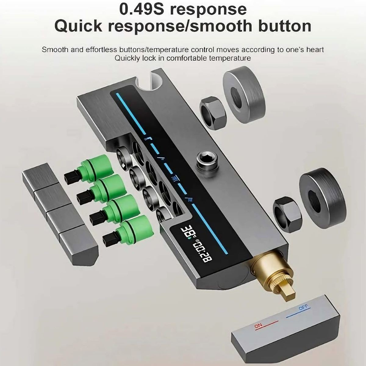 Piano Key Shower Set