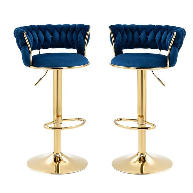 Foam Bar Stool (Finish Colour - Blue )