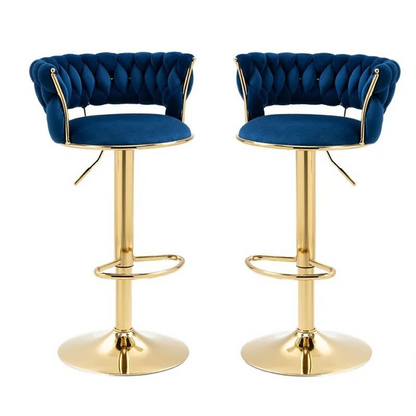 Foam Bar Stool (Finish Colour - Blue )