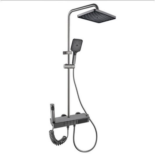 multi-function split-flow rain shower faucet set