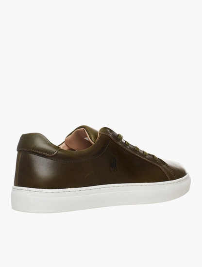 Polo Olive Classic Leather Sneakers