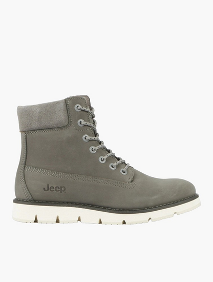 Jeep Grey Lizzard Lace-Up Boots