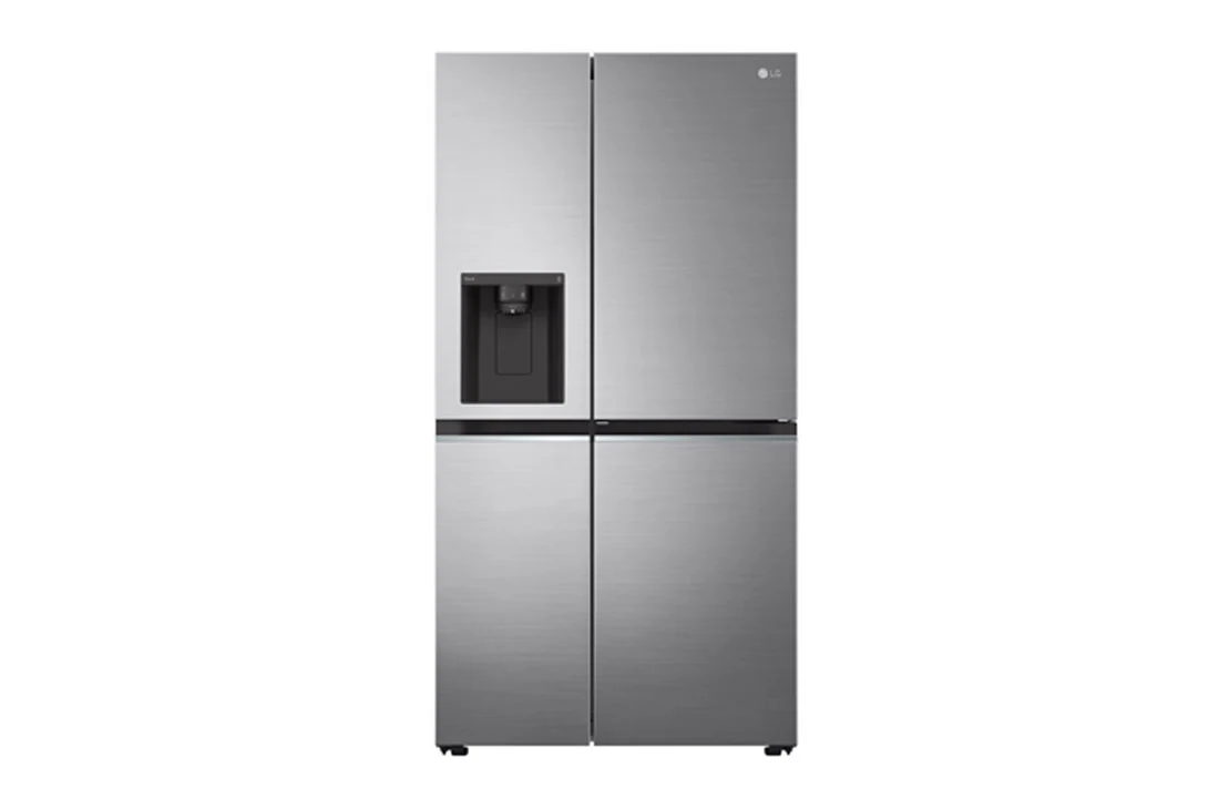 LG Side by Side Refrigerator, Uvnano™, Door Cooling, Multi AirFlow, Smart ThinQ, Platinum Silver Color