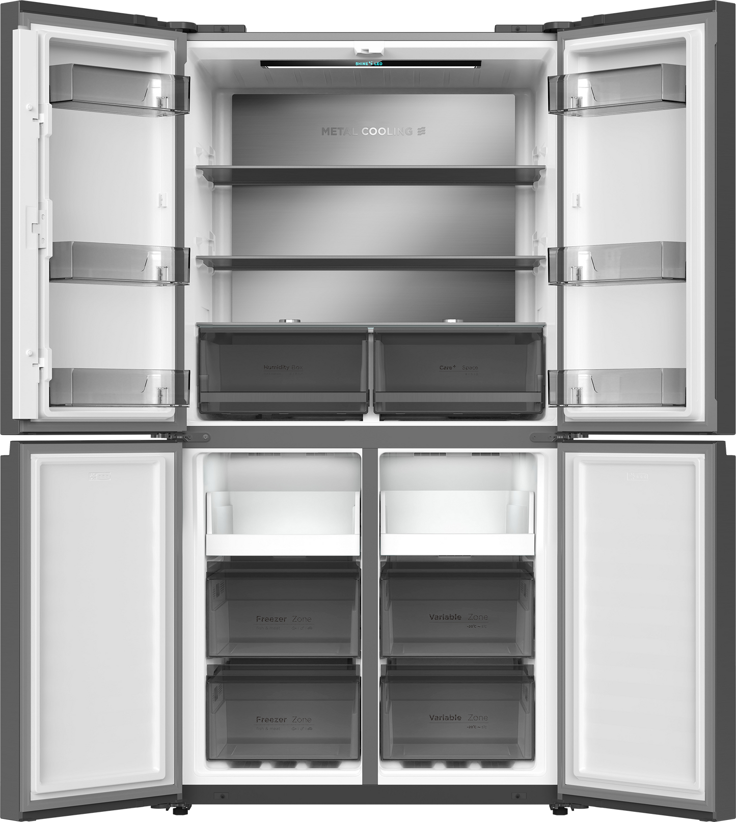 Defy 601L Dark Inox Multi Door Fridge Freezer – DFF590