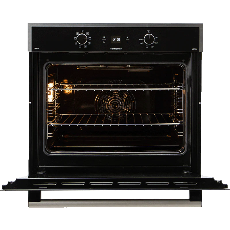 Defy 70cm Gemini Thermofan+ Eye-Level Oven Black -DBO774