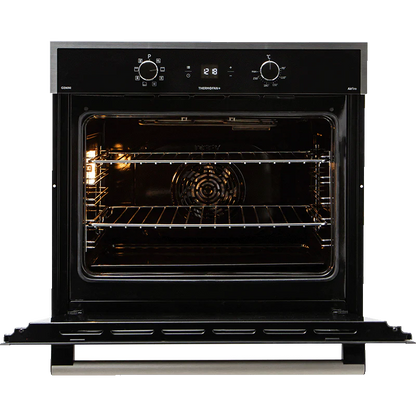 Defy 70cm Gemini Thermofan+ Eye-Level Oven Black -DBO774