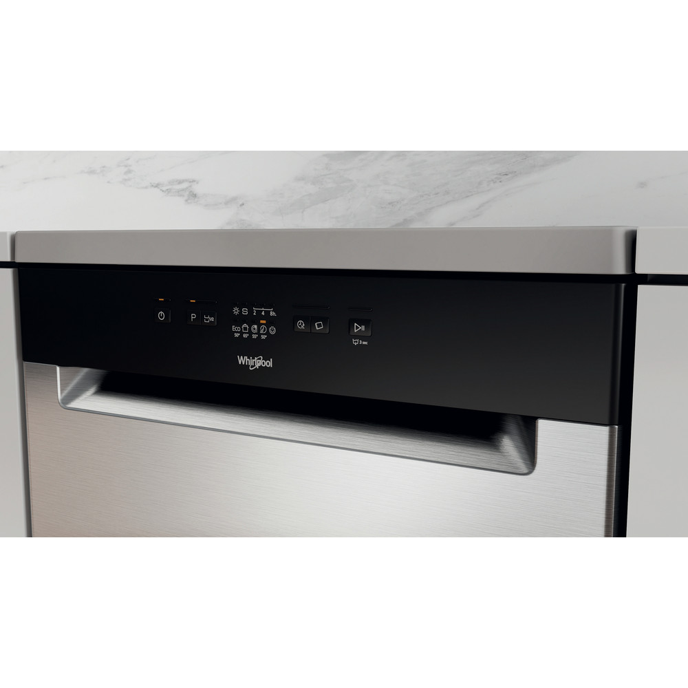 Whirlpool 13Pl Silver Dishwasher - WFE2B19XSA