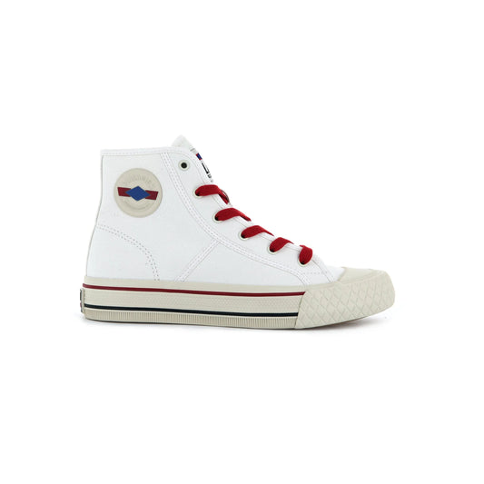 PALLADIUM - PALLA LOUVEL HIGH TOP SNEAKER - STAR WHITE