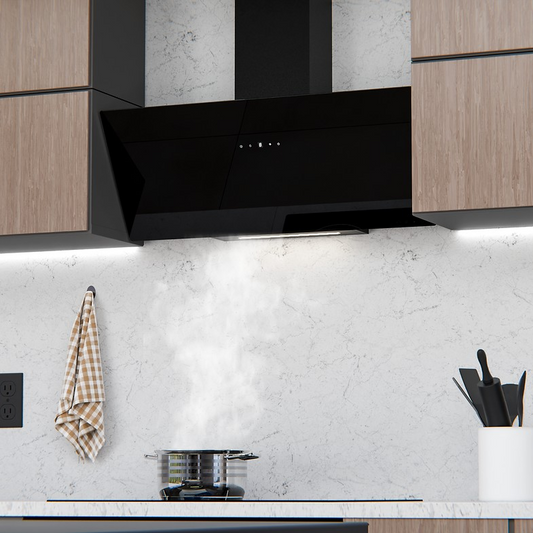 90cm 45 Degrees Black Glass Extractor ONL-9020F