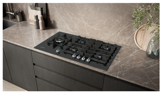 Siemens iQ700 90cm Black Gas on Glass Hob – ER9A6SH40Z