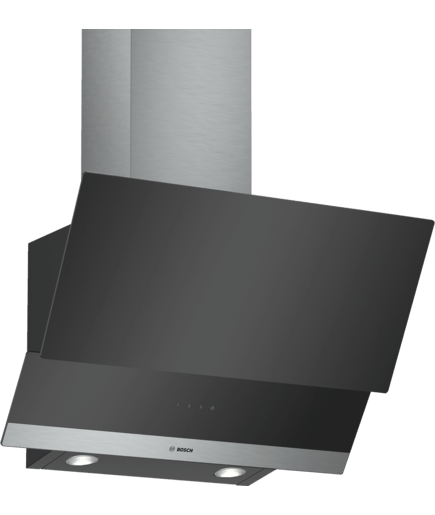 Bosch 60cm Serie | 4 Wall-mounted Extractor Hood Black DWF65AJ60T