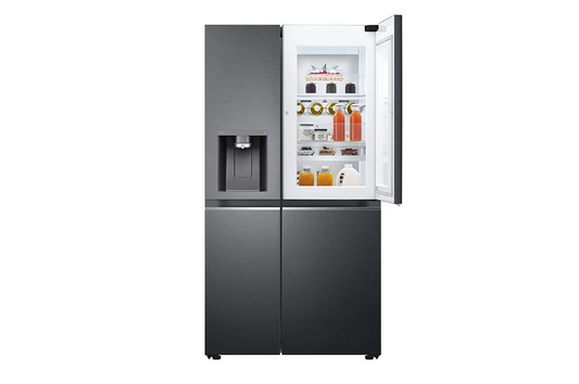 LG 674L Matte Black Side by Side Fridge/Freezer with Smart ThinQ – GC-J257SQKS