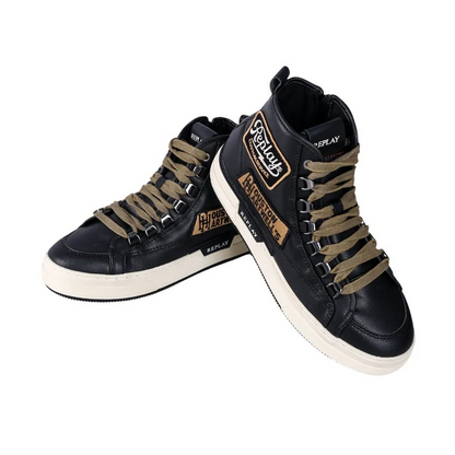 REPLAY RAILY CUSTOM BLACK SNEAKER