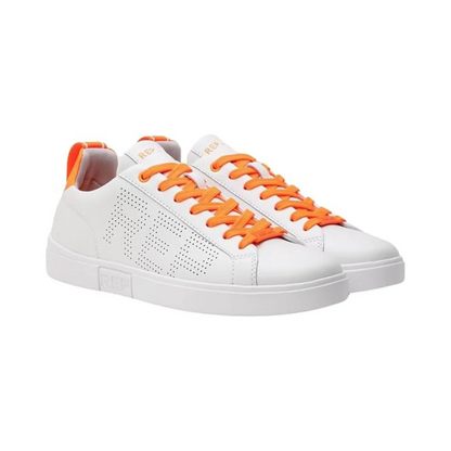 Replay Womens Polys Blink Shoes White And Orange