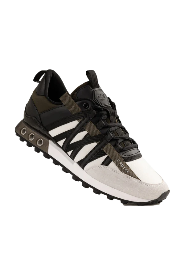 Cruyff Fearia Hex-Tech Sneaker in Off-White/Olive