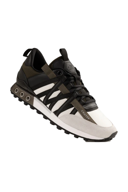 Cruyff Fearia Hex-Tech Sneaker in Off-White/Olive