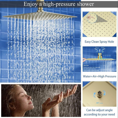 20cm Square Shower Sets With Handel Shower