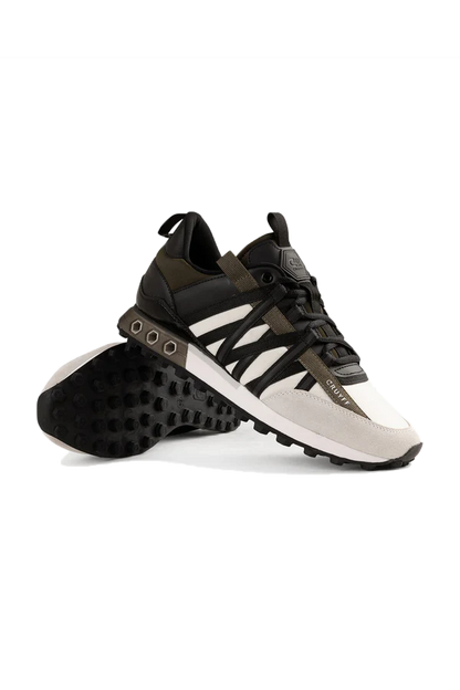 Cruyff Fearia Hex-Tech Sneaker in Off-White/Olive