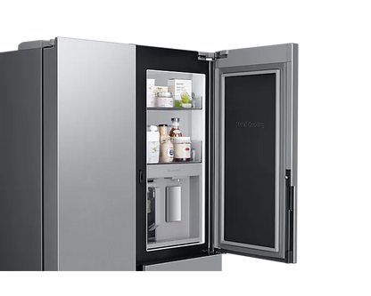 SAMSUNG-Side by Side Fridge with Beverage Centre™, Clean Steel-RH69B8940SL/FA