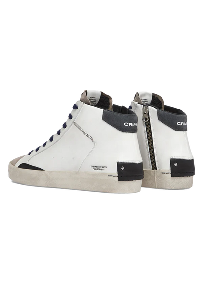 Crime London Distressed High Mid Sneaker