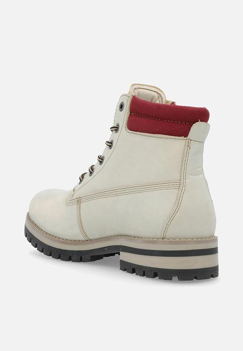 JEEP - Leather worker boot beige - beige