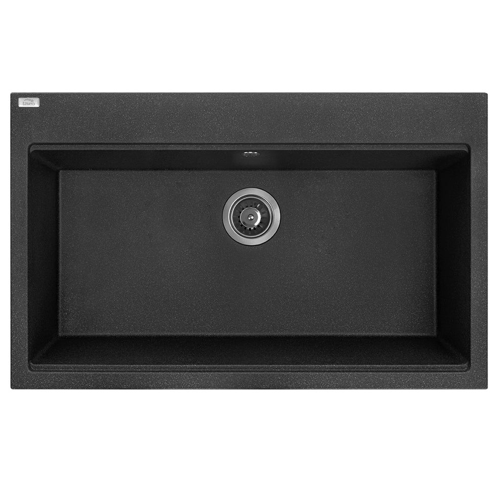 Granite Sink 1 Bowl 800mm - Black