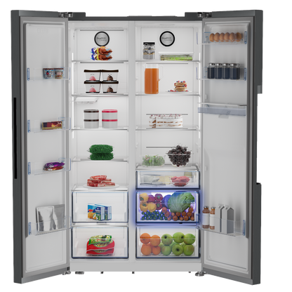 Defy 614l Side By Side Fridge - DFF663