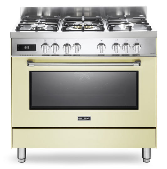 Elba 90cm Cream Excellence Gas/Electric Cooker – 9S4EX937NC