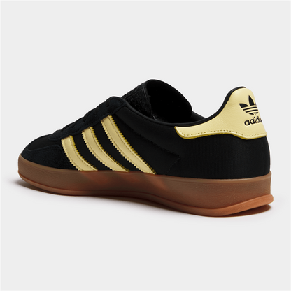 adidas Originals Men's Gazelle Black/Yellow Sneaker